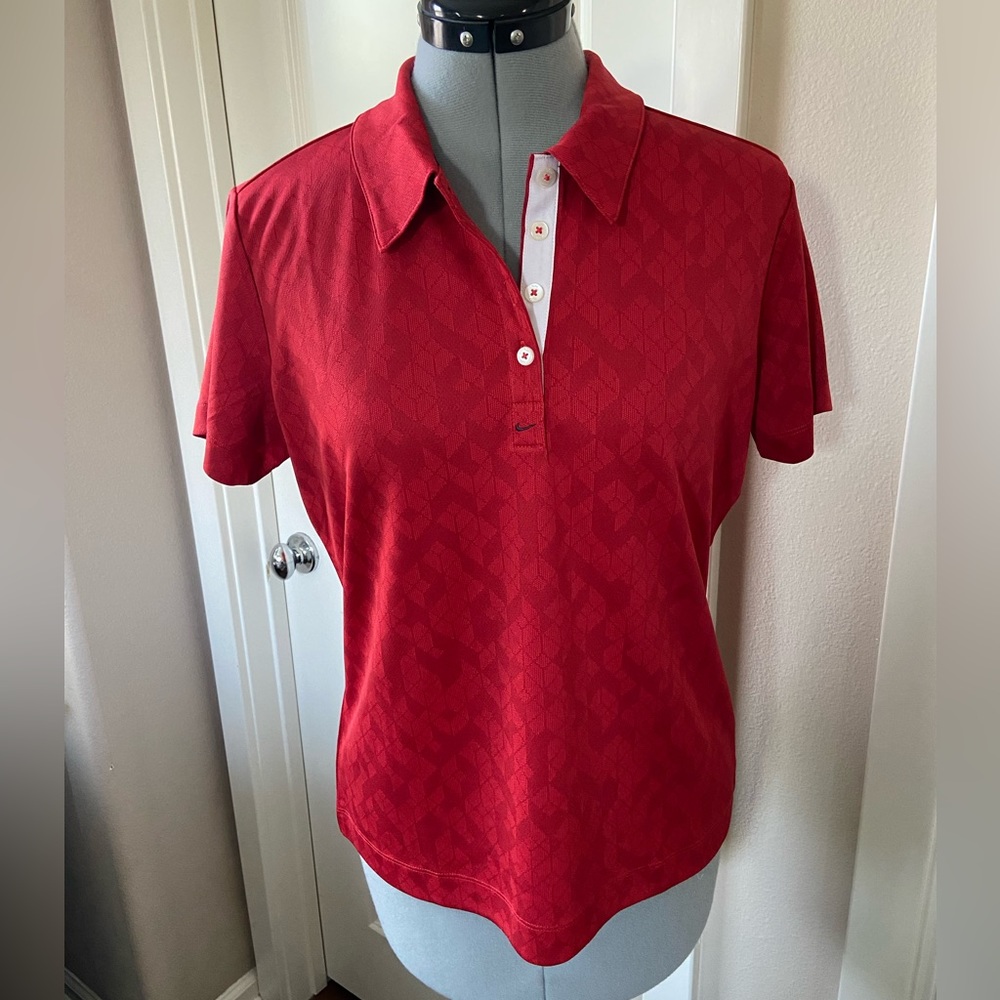 Nike Golf Polo Shirt, Women’s, Red, Size M